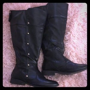 Black high boots